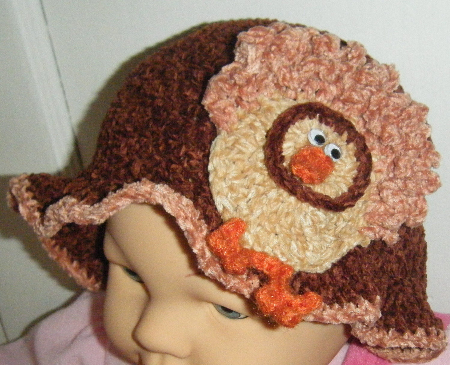 Handmade Crochet Thanksgiving Turkey Hat - Custom - any Size