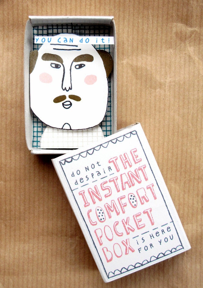 The Instant Comfort Pocket Box - mustache man