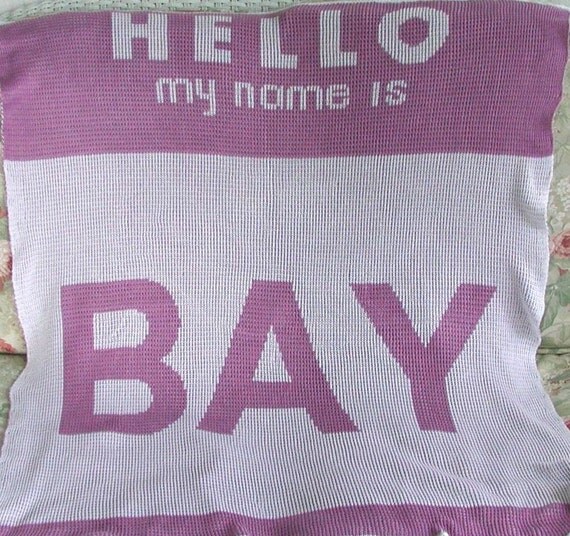 Eco-Friendly Bamboo Knit Personalized Baby Blanket