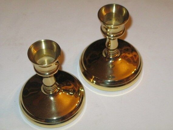 Vintage Copper Craft Candle Stick Holders - Made in USA