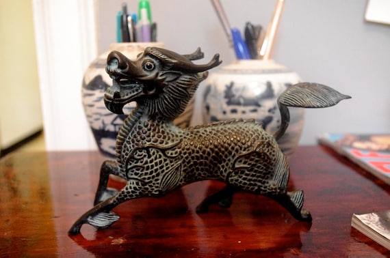 Vintage Dragon Figurine