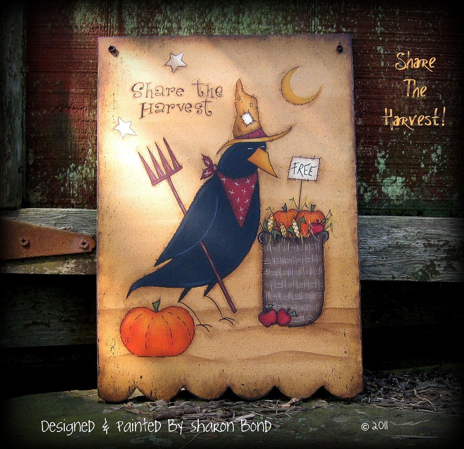 E PATTERN - Share The Harvest - Designed & Painted by Me, Sharon B - My very first one of my own