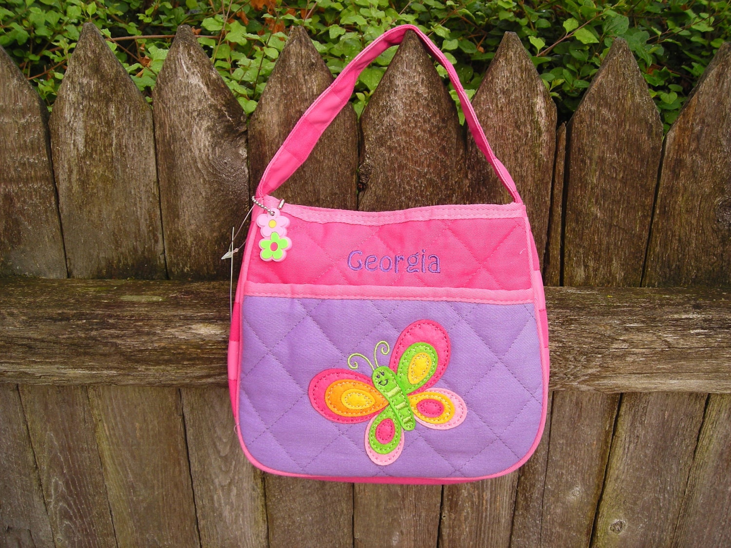 Personalized Stephen Joseph Quilted Purse Butterfly by Never Felt Better