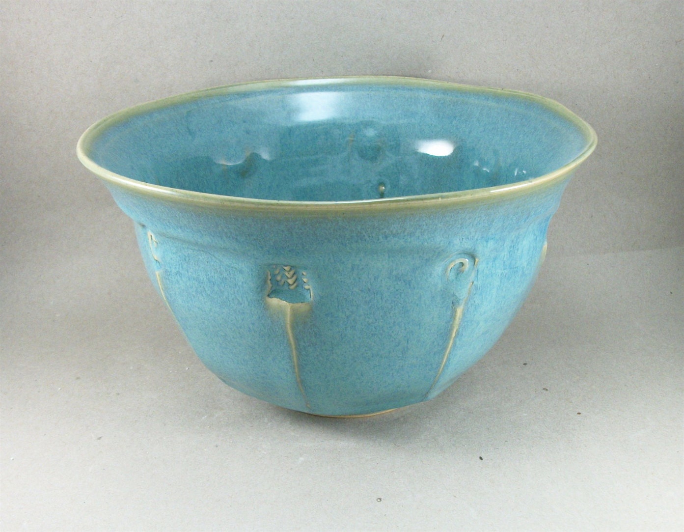 turquoise glazed bowl