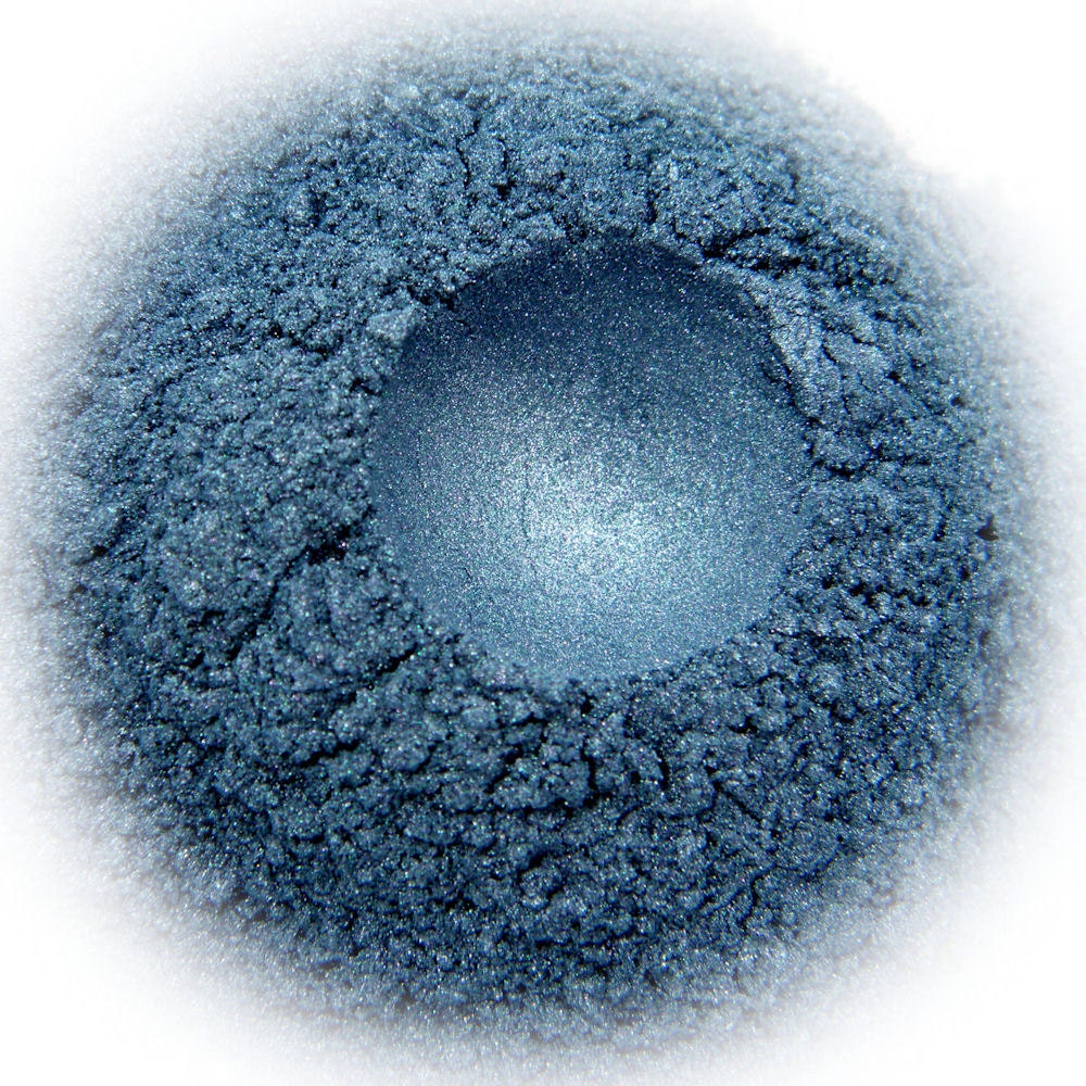 5g Mineral Eyeshadow - Blue Metal - Shimmering Grey Blue With Sparkle