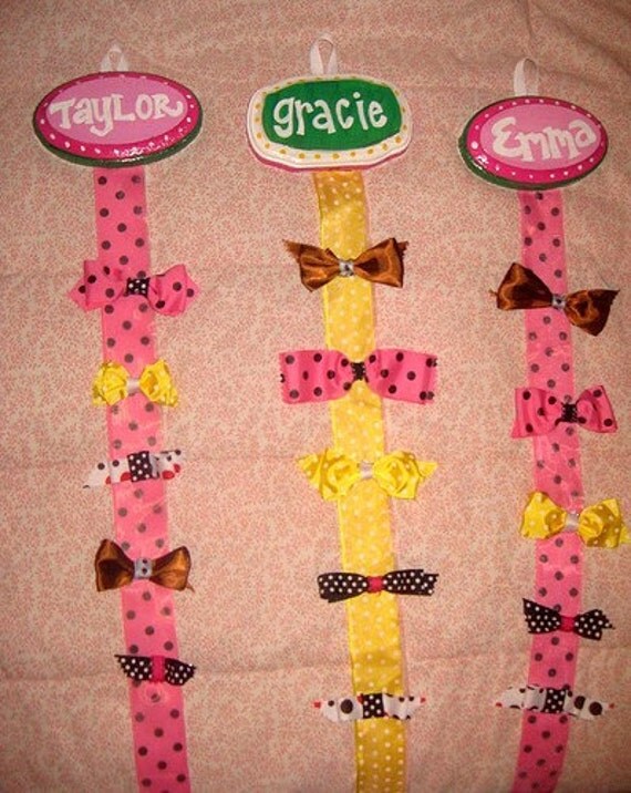 Bow Holder and Bow Set Combo...........Personalized especially for you