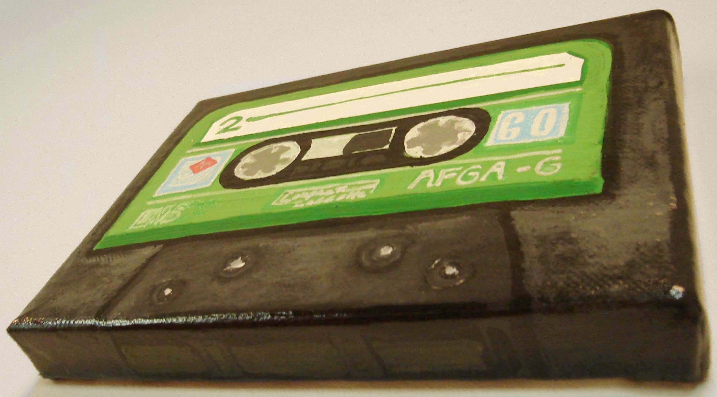 Tape Cassette Rockin' 3D Painting