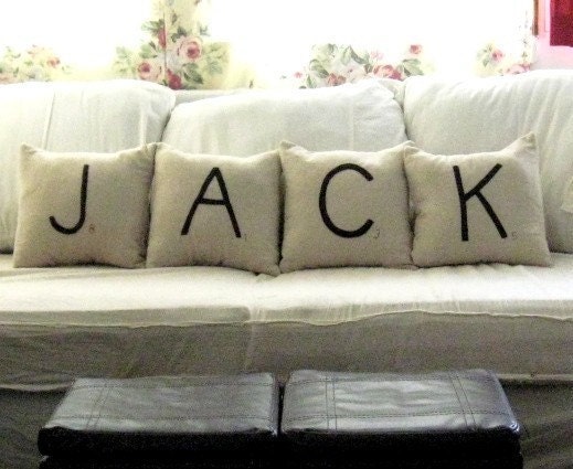 what's in a name scrabble pillows