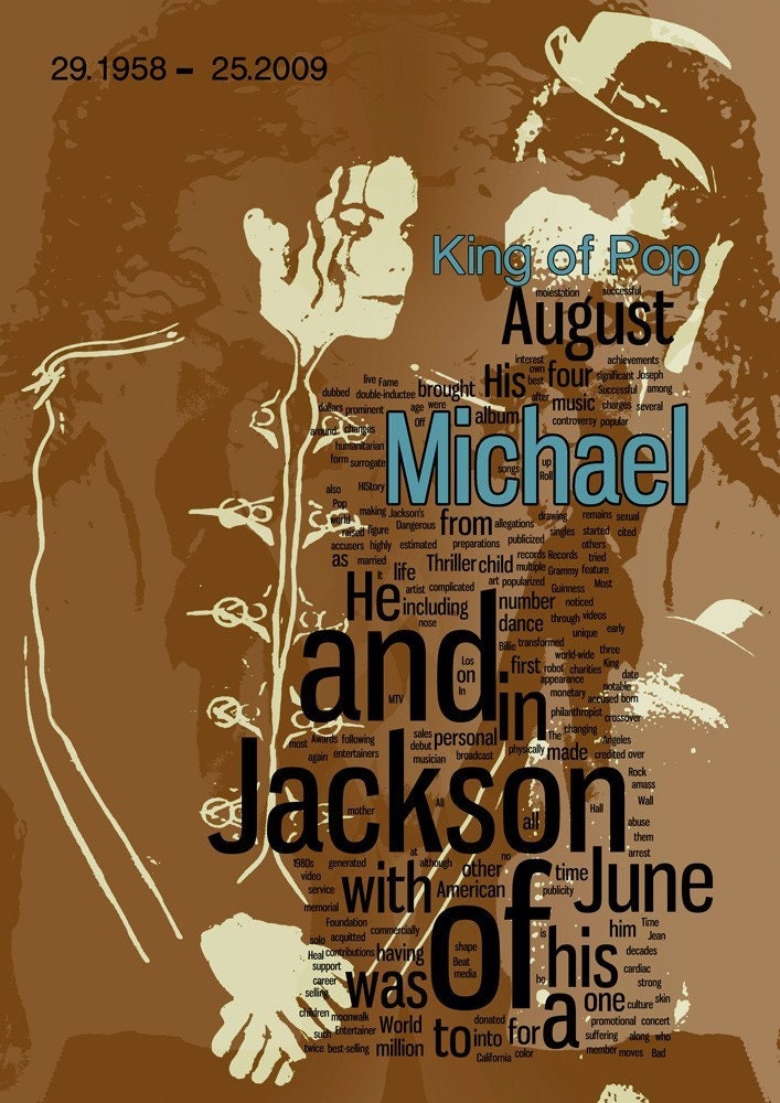 Michael Jackson - King of pop - collage