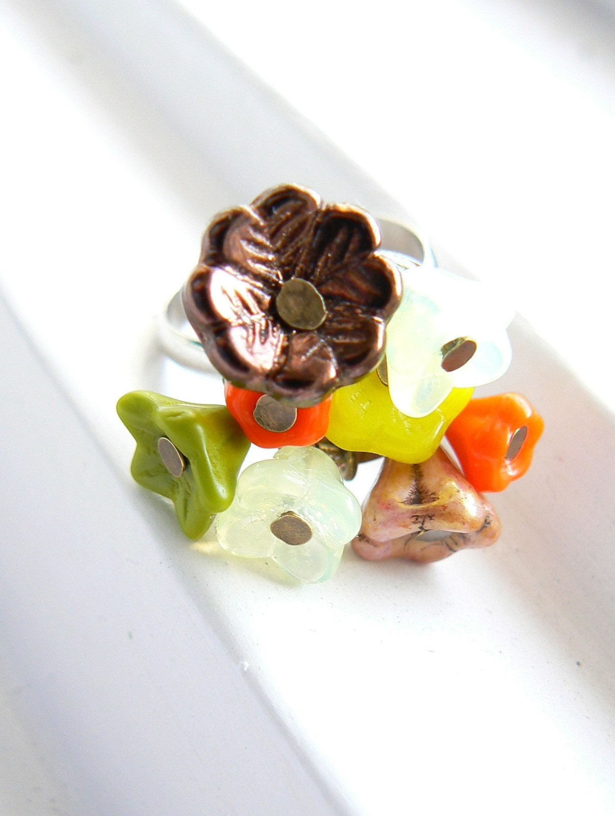 Fall bouquet ring