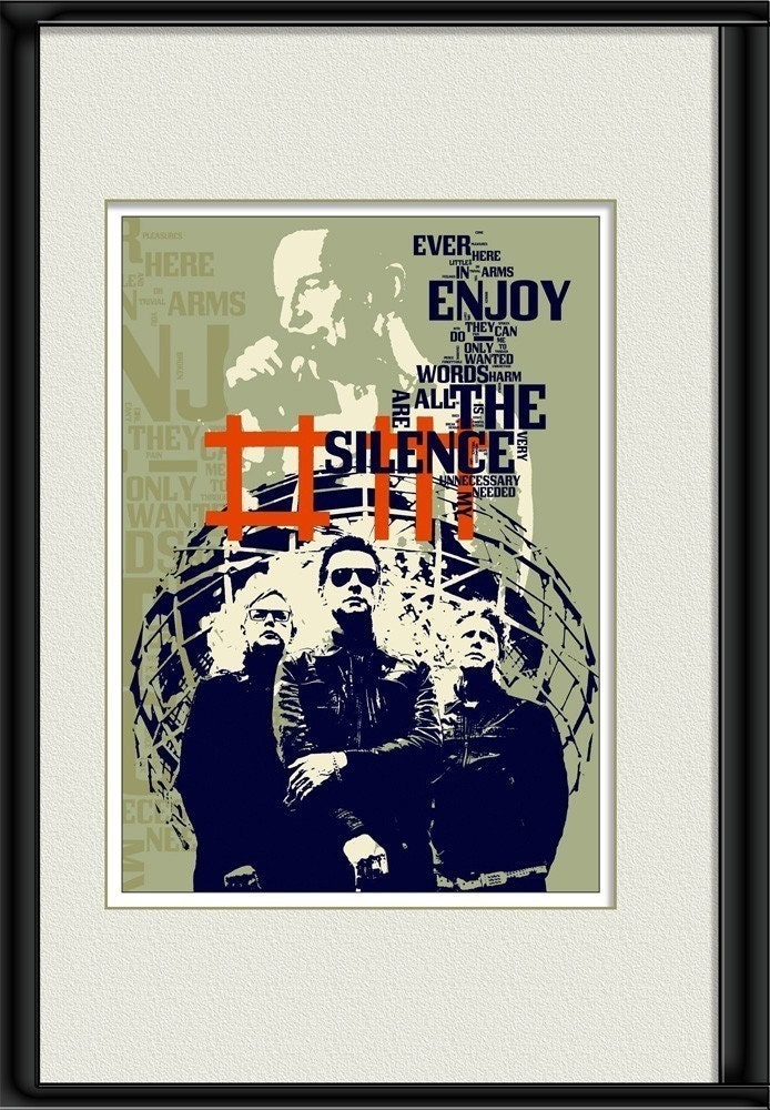 Enjoy the Silence  BY Depeche Mode THE SONG - collage limited edition