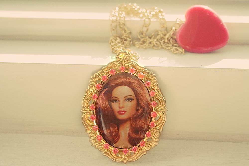 Christian Louboutin Barbie doll necklace