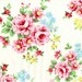 1m Lecien Japanese White Floral Fabric