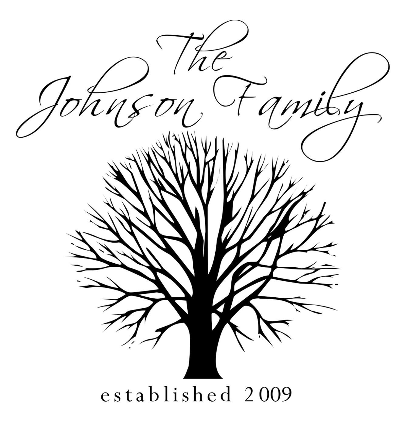 Personalized Family Tree Name Sign vinyl lettering, wall art, any occasion. --Written On The Wall