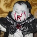 HALLOWEEN creepy Bloody Dracula Damon baby with spider cape WITCHES BABY
