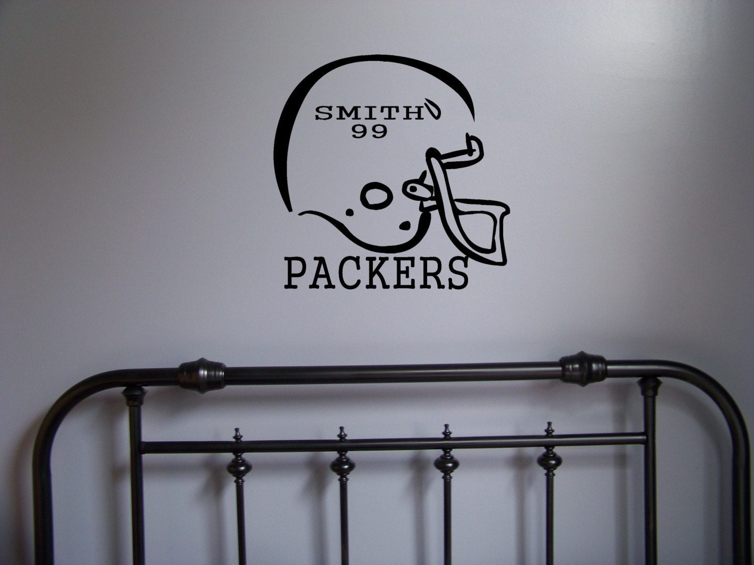 Personalized Football Helmet vinyl wall decals stickers art graphics