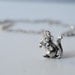 Teeny Tiny Silver Woodland Squirrel Necklace
