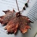 Fallen Copper Maple Leaf Necklace