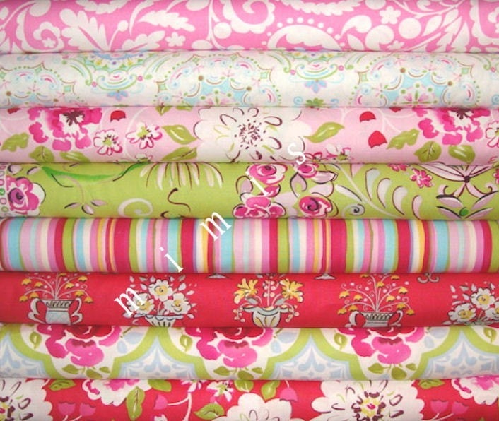 NEW Tea Garden by Dena Designs 8 FQs  Quilt Apparel Fabric