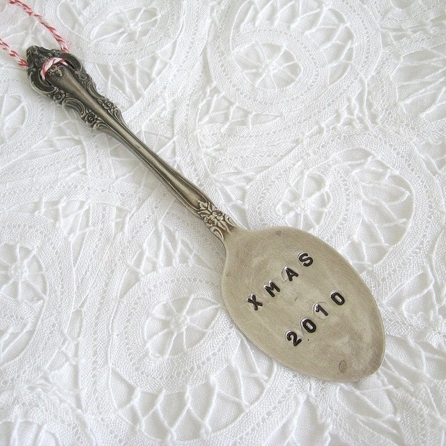 Xmas 2010 ornament - antique spoon