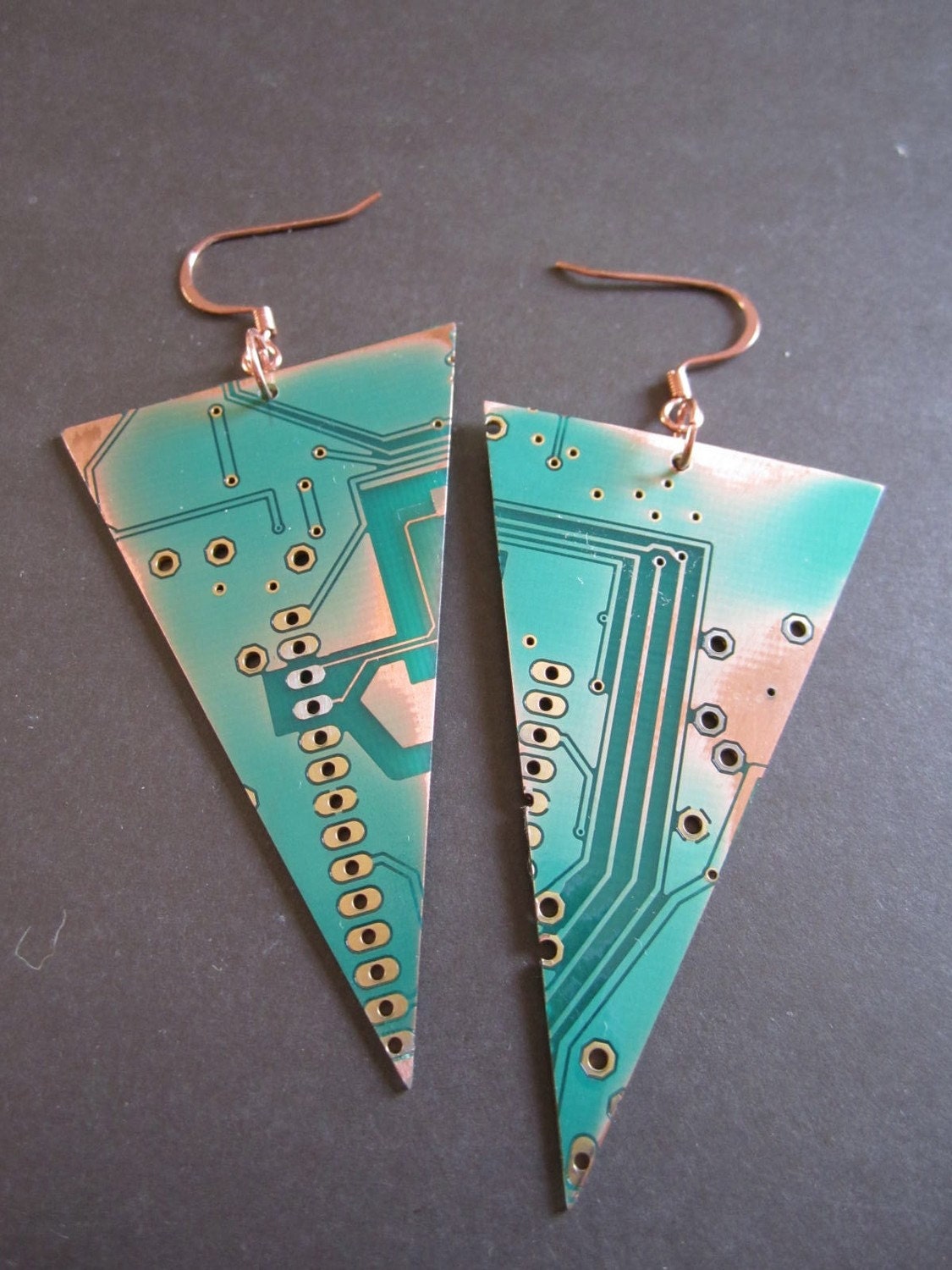 Inverted Pyramids Upcycled Earrings