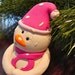 HOPE the SNOWMAN - Polymer Clay Christmas Winter Figurine