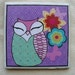Cute Purple Owl Coaster