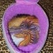 Magic FERTILITY  egg traveling bag for tarot cards with wizard and dragons
