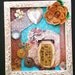 All My Days - Tiny Collage Mixed Media OOAK Framed Signed with Jewels Paper Flower Rhinestone Heart Ribbon Watch Parts
