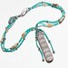 Blue Green and Bone Necklace