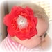 Red Flower Headband