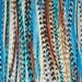 Turquoise 6 Feather Hair Extensions MEDIUM - Salon Grade : FREE micro link clamp