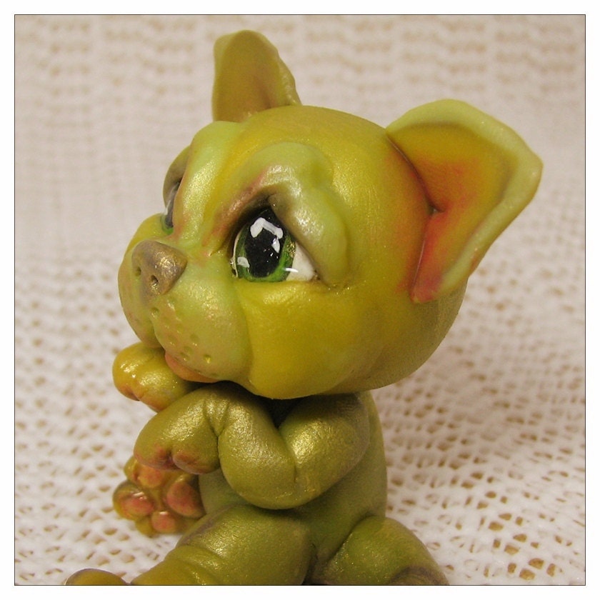Sale Until June 4th Kawaii Chibi Creature                                                           Chibitude                                                           Figurine                                                           Polymer Clay                                                           Hand Made                                                           Kitten