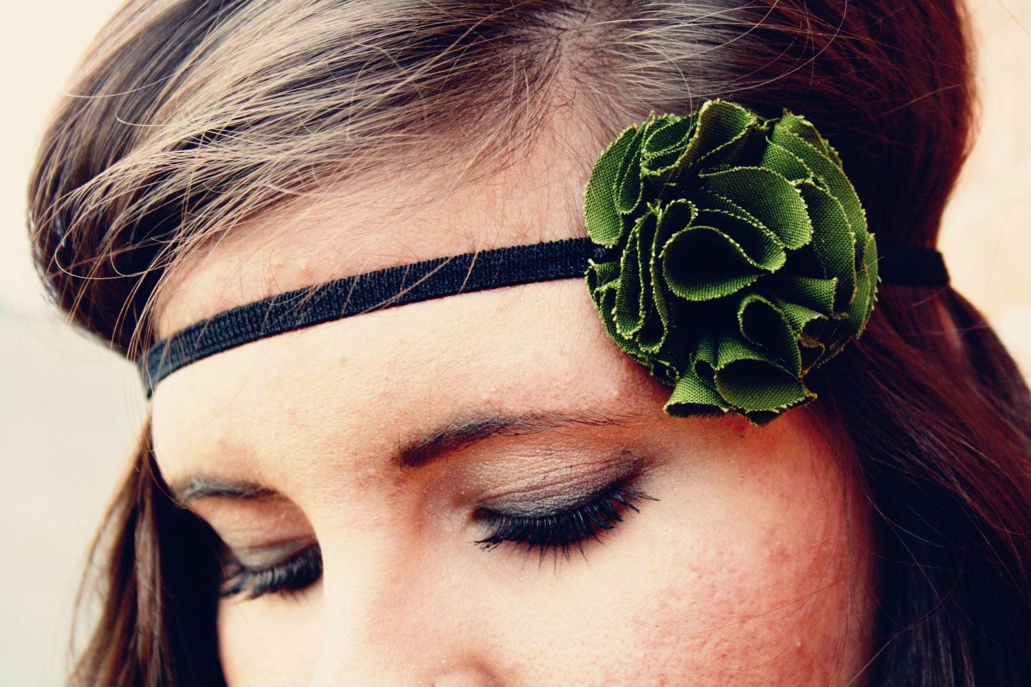 Adult Flower Headband, simple and beautiful, You Choose Colors