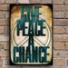 Give Peace a Chance Typography Poster Print canvas John Lennon quote phrase words   powerful  Message  gift family home  Decor