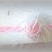 Dupioni Silk Swarovski Crystal Bling Rosette Hair Clip Elastic Headband Feathers Pink White Cream Glam Diva Newborn through Adults