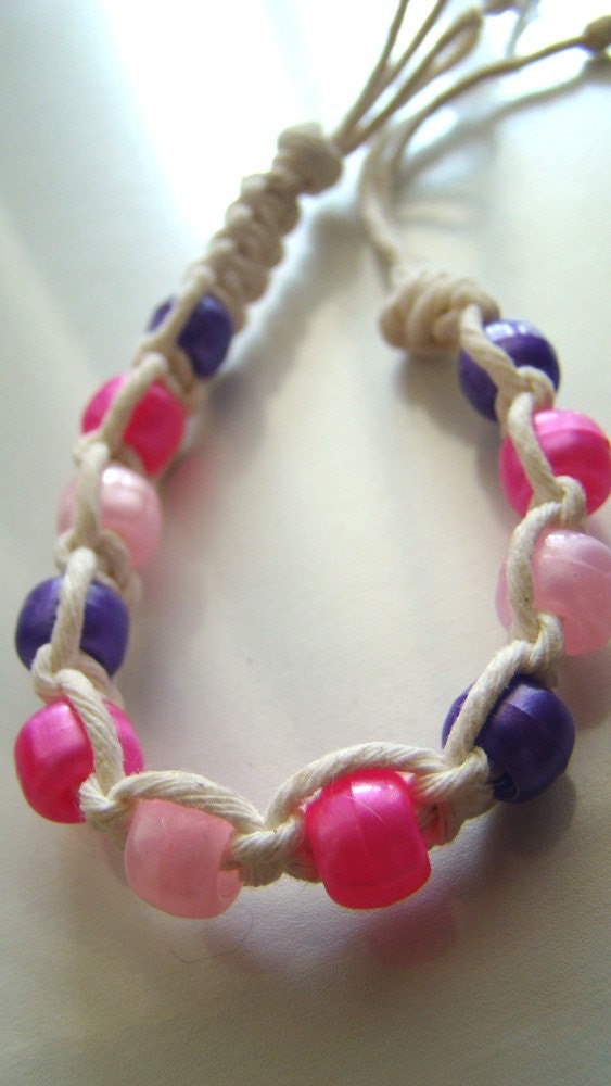 Pink N Purple Punker Chick Bracelet/Anklet