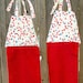 Red Remarkable Hanging Dish Towels