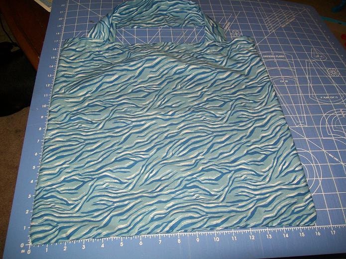 Fabric Bag in Wild Blue Design