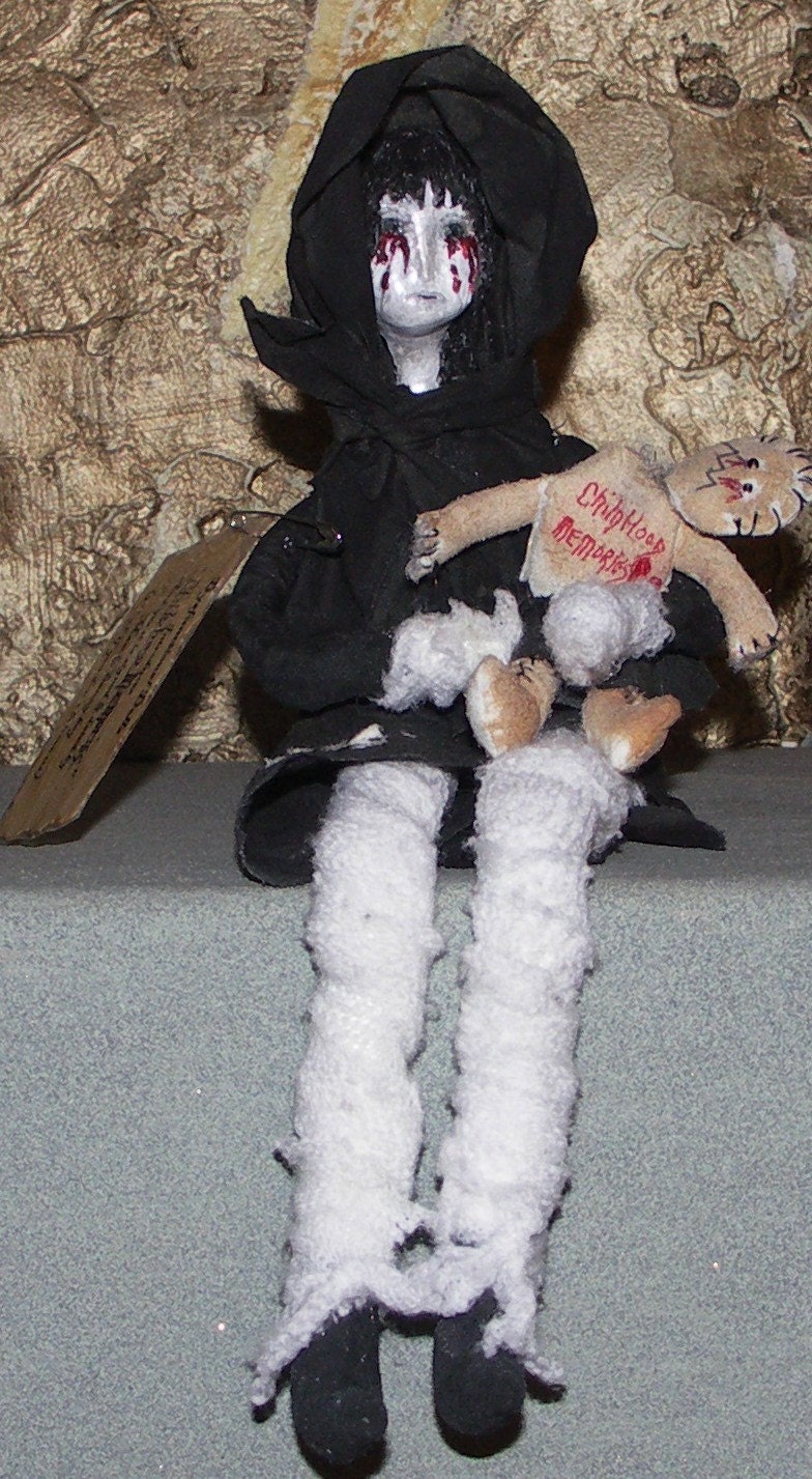 Ooak Original Dysfunctional  Art Doll By Maw and Sonny Boy Childhood Memories FREE SHIP WITHIN THE U.S.