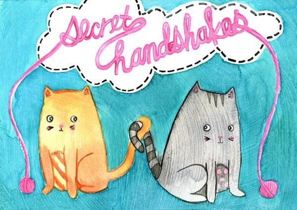 Secret Handshakes-PRINT-from the Friends Forever series
