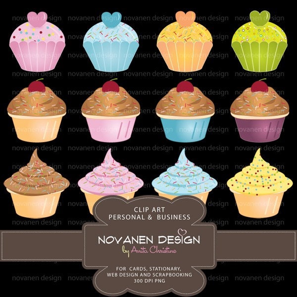 pictures of cupcakes clipart. draw cupcake into clipart