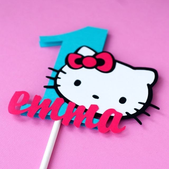 Hello Kitty Cake Topper - Personalized. From madebyjackie