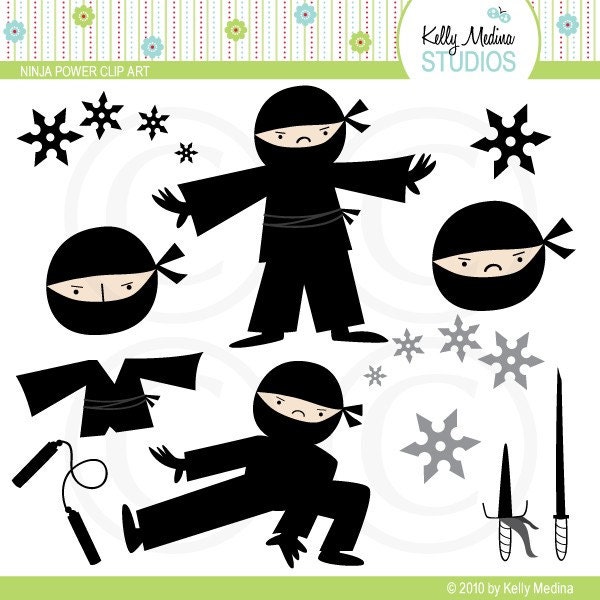 ninja clip art. Ninja Power - Clip Art set