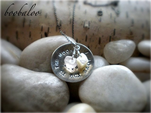 I Love You To The Moon And Back Book. I love you to the moon and ack Sterling Necklace. From boobaloojewelry
