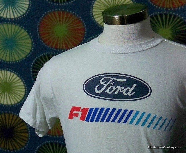 Ford Trucks Logo. Vintage Ford F1 Truck Logo 80s