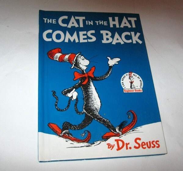 cat in hat book cover. The Cat in the Hat-Dr. Seuss
