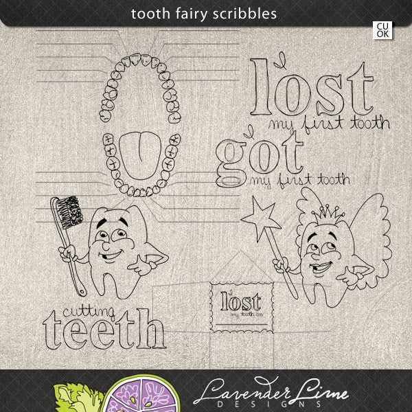 brushing teeth clip art. Tooth Fairy Doodles Clip Art
