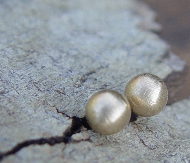 small gold studs. On Sale - Small Satin, Gold Stud Earrings, 14K Gold Filled - READY TO SHIP. From ravitschwartz