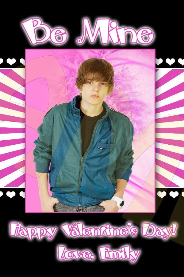 justin bieber birthday cards to print. Custom Justin Bieber